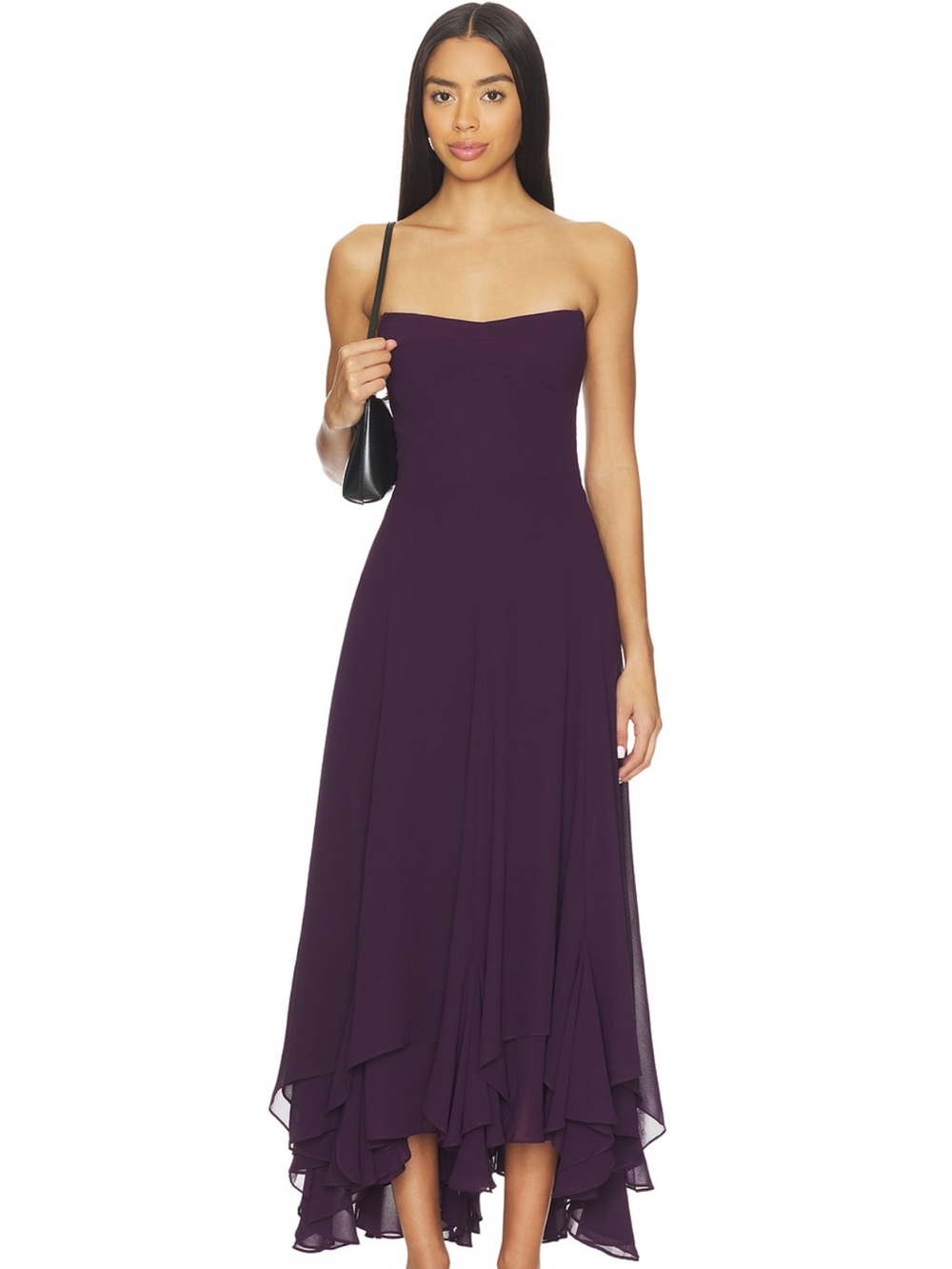 Amanda Uprichard Monterey Dress in Black Cherry